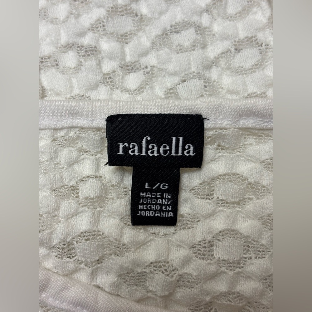 Rafaella White Lace Top Size Large - Picture 8 of 8